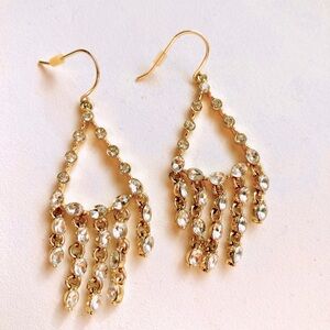 J. Crew Gold Chandelier Earrings